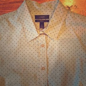 JCrew Polka Dot Perfect Women’s Button Down Shirt